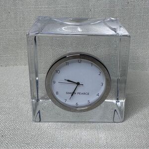 Simon Pearce Handmade Woodbury Glass Clock